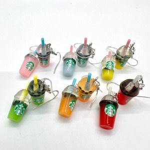 Starbucks Earrings - Boba Beads Earrings - Drink Earrings - Summer Earrings
